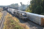 NS 4216 and 9637 lead train 15T out of Enola yard